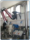 Suction arm for pumping gases and vapors